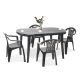 Set de mobilier de gradina Elma 4-1 in culoarea grafit