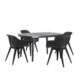 Set mobilier de gradina Vira 4-1, grafit