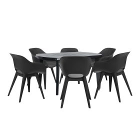 Set mobilier de gradina Vira 6-1, grafit