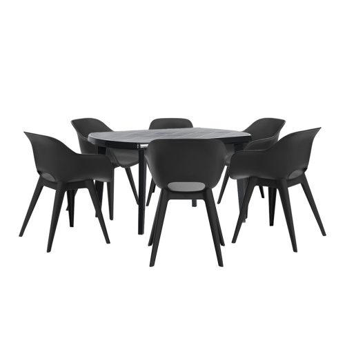 Set mobilier de gradina Vira 6-1, grafit