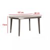 Set de mobilier de gradina Eltorini 4-1 in culoarea cappuccino