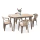 Set de mobilier de gradina Elma 4-1 in culoarea cappuccino