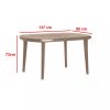Set de mobilier de gradina Elma 4-1 in culoarea cappuccino