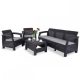 Set de mobilier de gradina Corfu Love duo in culoarea grafit