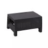 Set de mobilier de gradina Corfu, culoare grafit, cu perne gri deschis