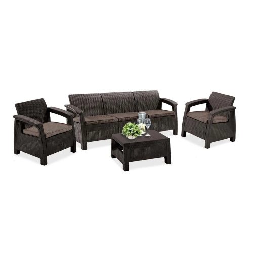Set mobilier de gradina Corfu set II max maro