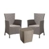 Set de mobilier de gradina pentru balcon Iowa II cu masa in culoarea cappuccino