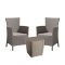 Set de mobilier de gradina pentru balcon Iowa II cu masa in culoarea cappuccino