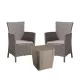 Set de mobilier de gradina pentru balcon Iowa II cu masa in culoarea cappuccino