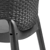 Set mobilier de gradina Evody Quartet 6-1, grafit