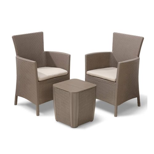 Set mobilier de gradina Iowa Balcon cu masa Luzon cappuccino