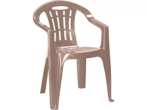 Scaun de gradina Mallorca din plastic, culoare cappuccino