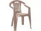 Scaun de gradina Mallorca din plastic, culoare cappuccino