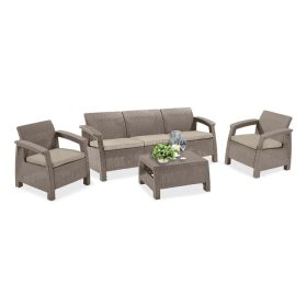 Set de mobilier de gradina Corfu II max, cappuccino