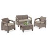Set de mobilier de gradina Corfu II, cappuccino