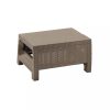 Set mobilier de gradina Corfu, culoare cappuccino, cu perna nisip
