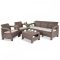 Set de mobilier de gradina Corfu Love duo in culoarea cappuccino