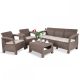 Set de mobilier de gradina Corfu Love duo in culoarea cappuccino