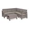 Set de mobilier de gradina Corfu Relax, culoare cappuccino, cu perna nisip