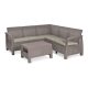 Set de mobilier de gradina Corfu Relax, culoare cappuccino, cu perna nisip