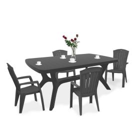 Set mobilier de gradina Baltorini 4-1, grafit