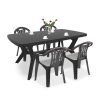 Set mobilier de gradina Balorca 4-1 in culoarea grafit