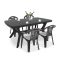 Set mobilier de gradina Balorca 4-1 in culoarea grafit