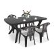 Set mobilier de gradina Balorca 4-1 in culoarea grafit