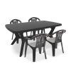 Set mobilier de gradina Balorca 4-1 in culoarea grafit