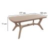 Set mobilier de gradina Juliemore 4-1, culoare cappuccino