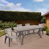 Set mobilier de gradina Juliemore 4-1, culoare cappuccino