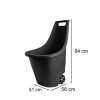 Roaba de gradina din plastic Easy Go Breeze, 50 l, neagra