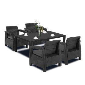 Set de mobilier de gradina Corfu Duo cu masa Melody