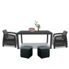 Set de mobilier de gradina Corfu duo cube grafit