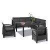 Set de mobilier de gradina Corfu Relax duo cu masa melodica