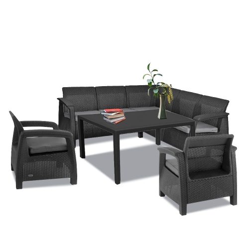Set de mobilier de gradina Corfu Relax duo cu masa melodica