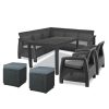 Set de mobilier de gradina Corfu Relax duo cub grafit