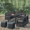 Set de mobilier de gradina Corfu Relax duo cub grafit