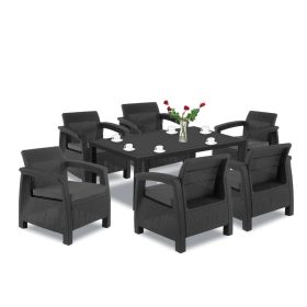 Set de mobilier de gradina Corfu Big Duo cu masa melodica
