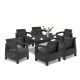 Set de mobilier de gradina Corfu Big Duo cu masa melodica