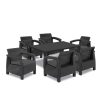 Set de mobilier de gradina Corfu Big Duo cu masa melodica