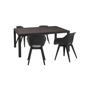 Set mobilier de gradina Romy 4-1, grafit