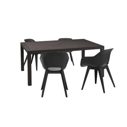 Set mobilier de gradina Romy 4-1, grafit