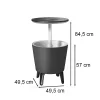 Articole de petrecere din plastic Cool Bar gri-alb
