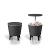 Articole de petrecere din plastic Cool Bar gri-alb