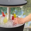 Articole de petrecere din plastic Cool Bar gri-alb