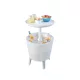 Accesoriu de petrecere iluminat din plastic cool bar alb