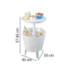 Accesoriu de petrecere iluminat din plastic cool bar alb