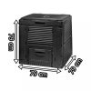 Composter electronic, fara baza, 470 l, negru