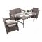 Set de mobilier de gradina Corfu Lyon 4-1 in culoarea cappuccino